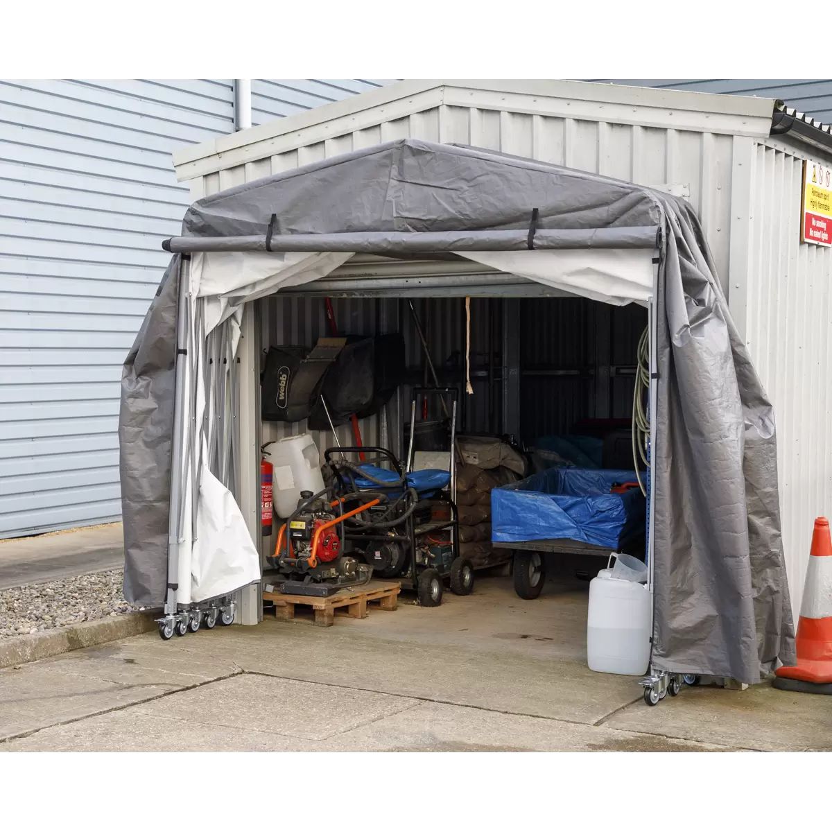 Sealey FGE01 Foldable Garage Extension 2.5 x 4.5 x 2.5m - MonkeyTools