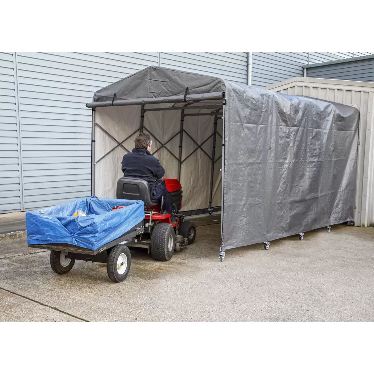 Sealey FGE01 Foldable Garage Extension 2.5 x 4.5 x 2.5m - MonkeyTools