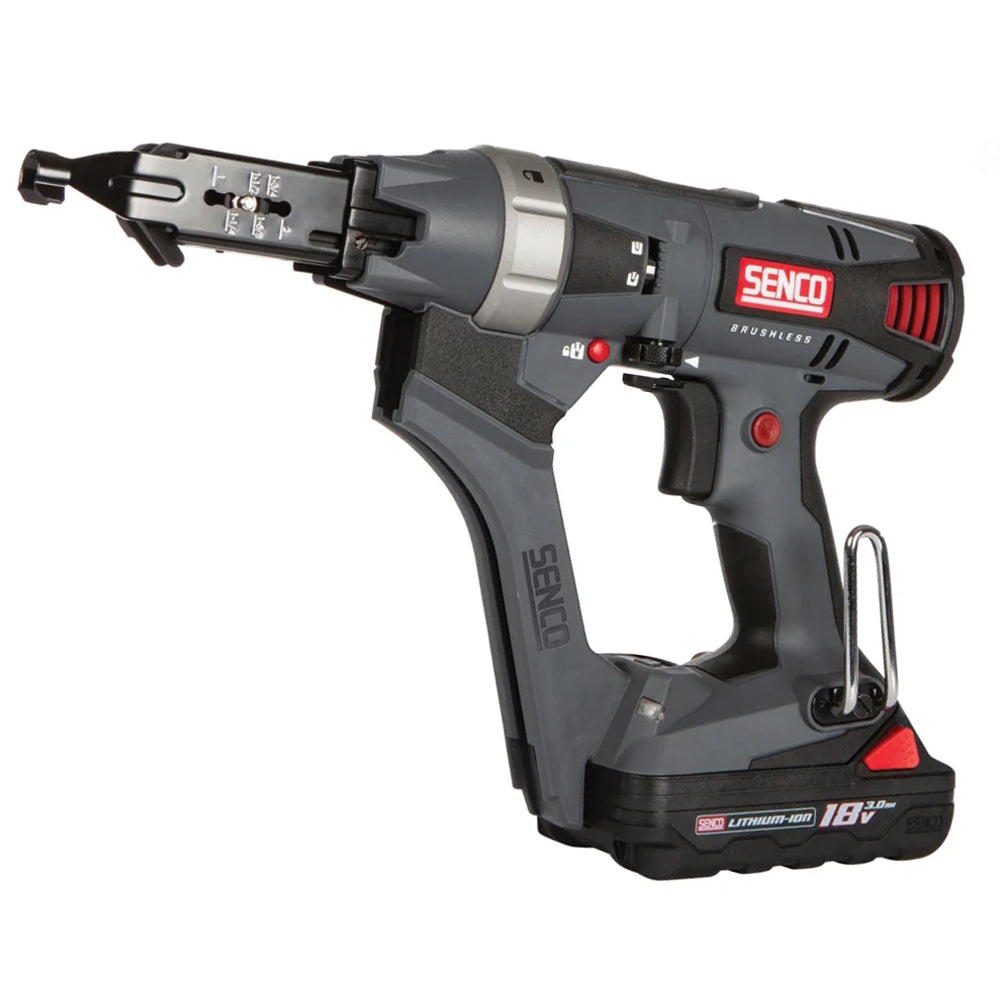 Senco 10A7001N DS525-18V DuraSpin Auto-Feed Screwdriver With 2 x 3.0Ah Batteries Charger - MonkeyTools