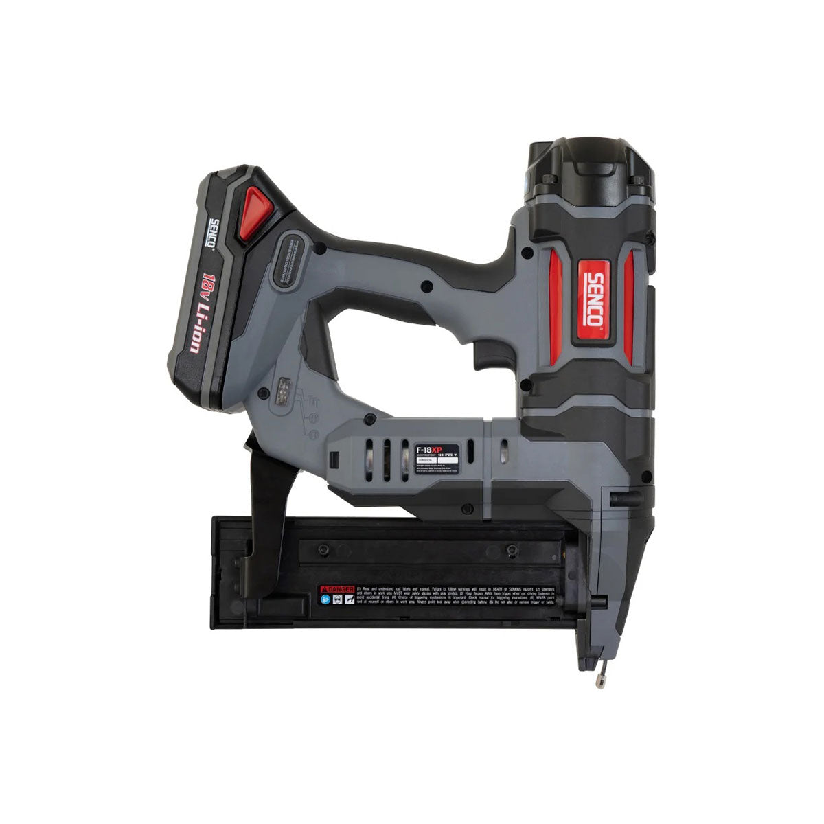 Senco 10M7001N F-18 Fusion 18 Gauge Brad Nailer 18V With 1 x 2.0Ah & 1 x 3.0Ah Batteries, Charger and Case - MonkeyTools