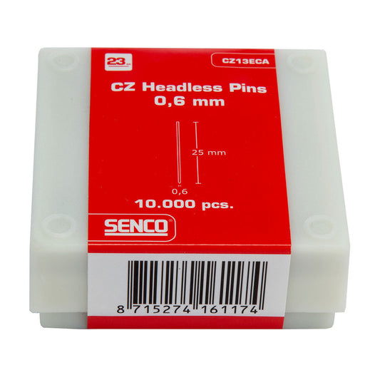 Senco 23g Headless Pins 25mm Pack of 10,000 CZ13ECA - MonkeyTools