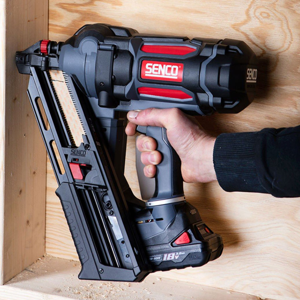 Senco F-35XP 18V First Fix Fusion Framing Nailer 90mm With 2 x 3.0Ah Battery Charger In Case - 10G7001N - MonkeyTools