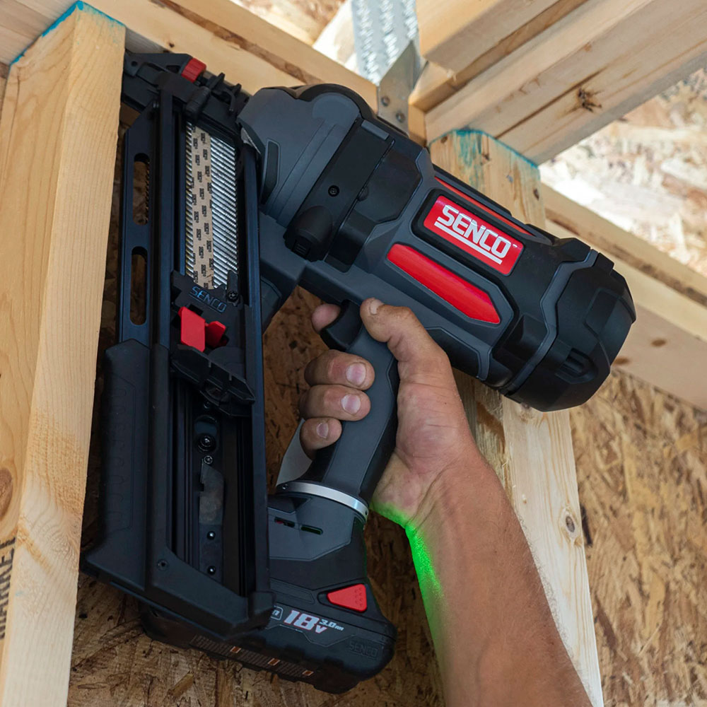 Senco F-35XP 18V First Fix Fusion Framing Nailer 90mm With 2 x 3.0Ah Battery Charger In Case - 10G7001N - MonkeyTools