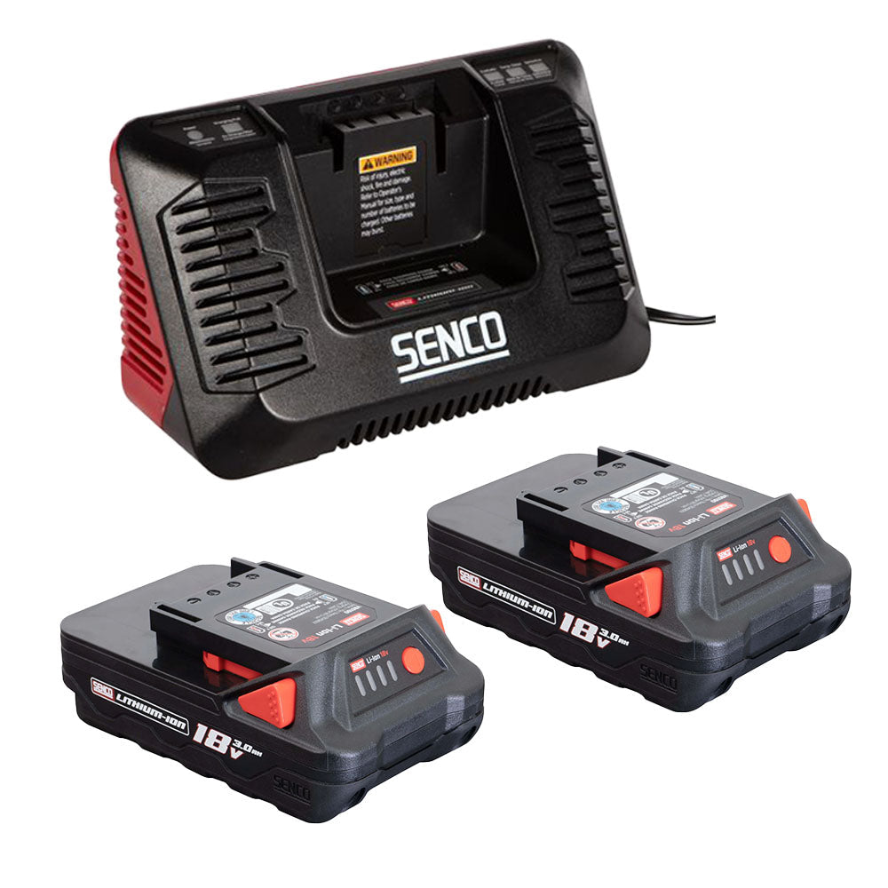 Senco F-35XP 18V First Fix Fusion Framing Nailer 90mm With 2 x 3.0Ah Battery Charger In Case - 10G7001N - MonkeyTools