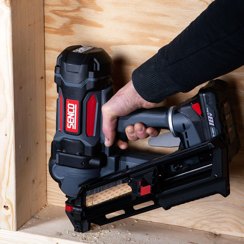 Senco F-35XP 18V First Fix Fusion Framing Nailer 90mm With 2 x 3.0Ah Battery Charger In Case - 10G7001N - MonkeyTools