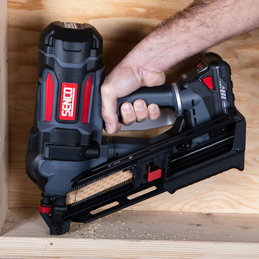 Senco F-35XP 18V First Fix Fusion Framing Nailer 90mm With 2 x 3.0Ah Battery Charger In Case - 10G7001N - MonkeyTools