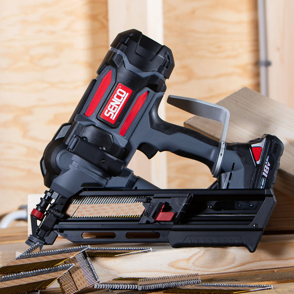 Senco F-35XP 18V First Fix Fusion Framing Nailer 90mm With 2 x 3.0Ah Battery Charger In Case - 10G7001N - MonkeyTools