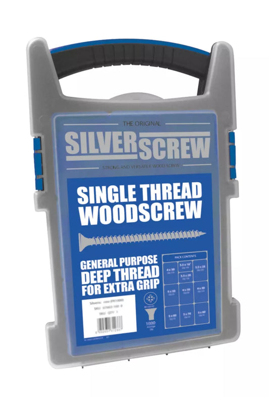 SILVERSCREW PZ DOUBLE-COUNTERSUNK WOODSCREWS GRAB PACK 1000 PCS - MonkeyTools