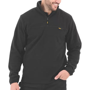 Site Blockley 1/4 Zip Fleece Black Medium 44