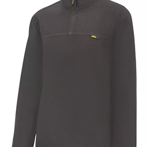 SITE BLOCKLEY 1/4 ZIP FLEECE BLACK SMALL 42