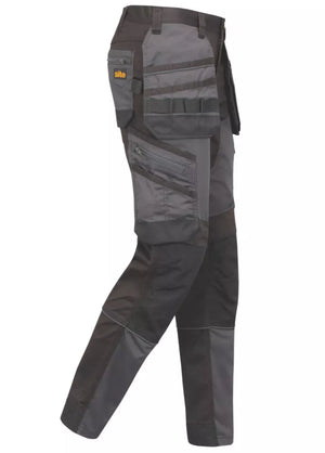 SITE BOLDEN STRETCH HOLSTER POCKET TROUSERS GREY / BLACK 32