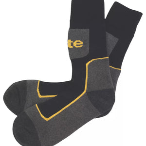 SITE COMFORT WORK SOCKS BLACK / GREY SIZE 7-11 3 PAIRS - MonkeyTools
