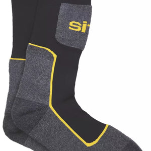 SITE COMFORT WORK SOCKS BLACK / GREY SIZE 7-11 - MonkeyTools
