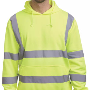 SITE CROMER HI-VIS HOODIE YELLOW MEDIUM 45 1/2