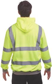SITE CROMER HI-VIS HOODIE YELLOW X LARGE 52