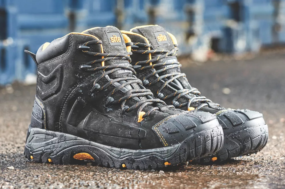 SITE FORTRESS SAFETY BOOTS BLACK SIZE 10 - MonkeyTools