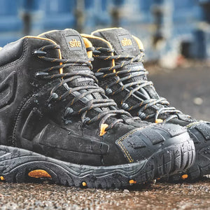 SITE FORTRESS SAFETY BOOTS BLACK SIZE 10 - MonkeyTools
