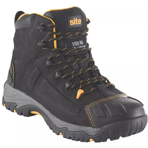 SITE FORTRESS SAFETY BOOTS BLACK SIZE 10 - MonkeyTools