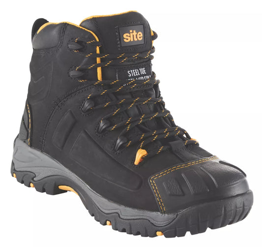 SITE FORTRESS SAFETY BOOTS BLACK SIZE 10 - MonkeyTools