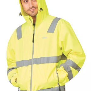 SITE HARVELL HI-VIS LIGHTWEIGHT JACKET YELLOW LARGE 50