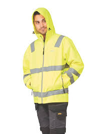 SITE HARVELL HI-VIS LIGHTWEIGHT JACKET YELLOW MEDIUM 49