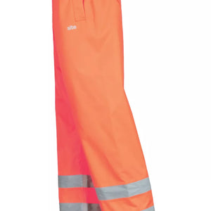 SITE HUSKE HI-VIS OVER TROUSERS ELASTICATED WAIST ORANGE X LARGE 28