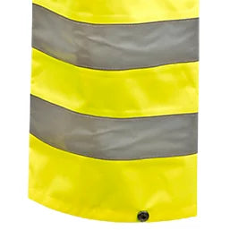 SITE HUSKE HI-VIS OVER TROUSERS ELASTICATED WAIST YELLOW LARGE 27" W 30" L - MonkeyTools