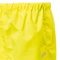 SITE HUSKE HI-VIS OVER TROUSERS ELASTICATED WAIST YELLOW LARGE 27" W 30" L - MonkeyTools