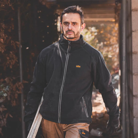 SITE KARKER FULL ZIP FLEECE BLACK MEDIUM 44" CHEST - MonkeyTools