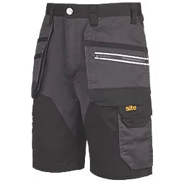 SITE KIRKSEY SHORTS GREY/BLACK 34" W - MonkeyTools