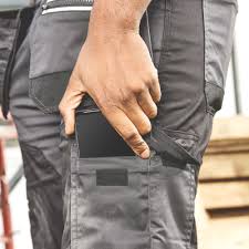 SITE KIRKSEY STRETCH HOLSTER TROUSERS GREY / BLACK 34" W 32" L - MonkeyTools