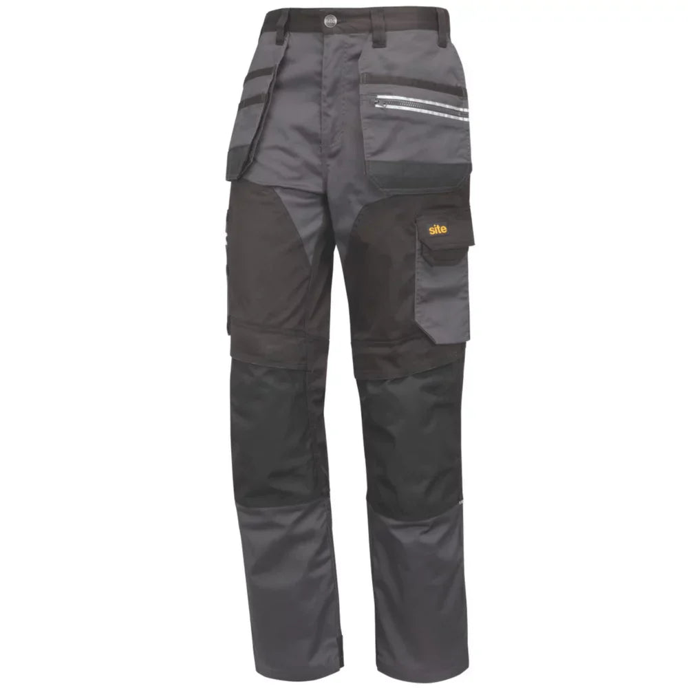 SITE KIRKSEY STRETCH HOLSTER TROUSERS GREY / BLACK 34" W 32" L - MonkeyTools