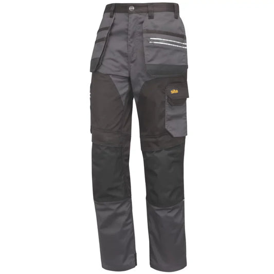 SITE KIRKSEY STRETCH HOLSTER TROUSERS GREY / BLACK 34" W 32" L - MonkeyTools
