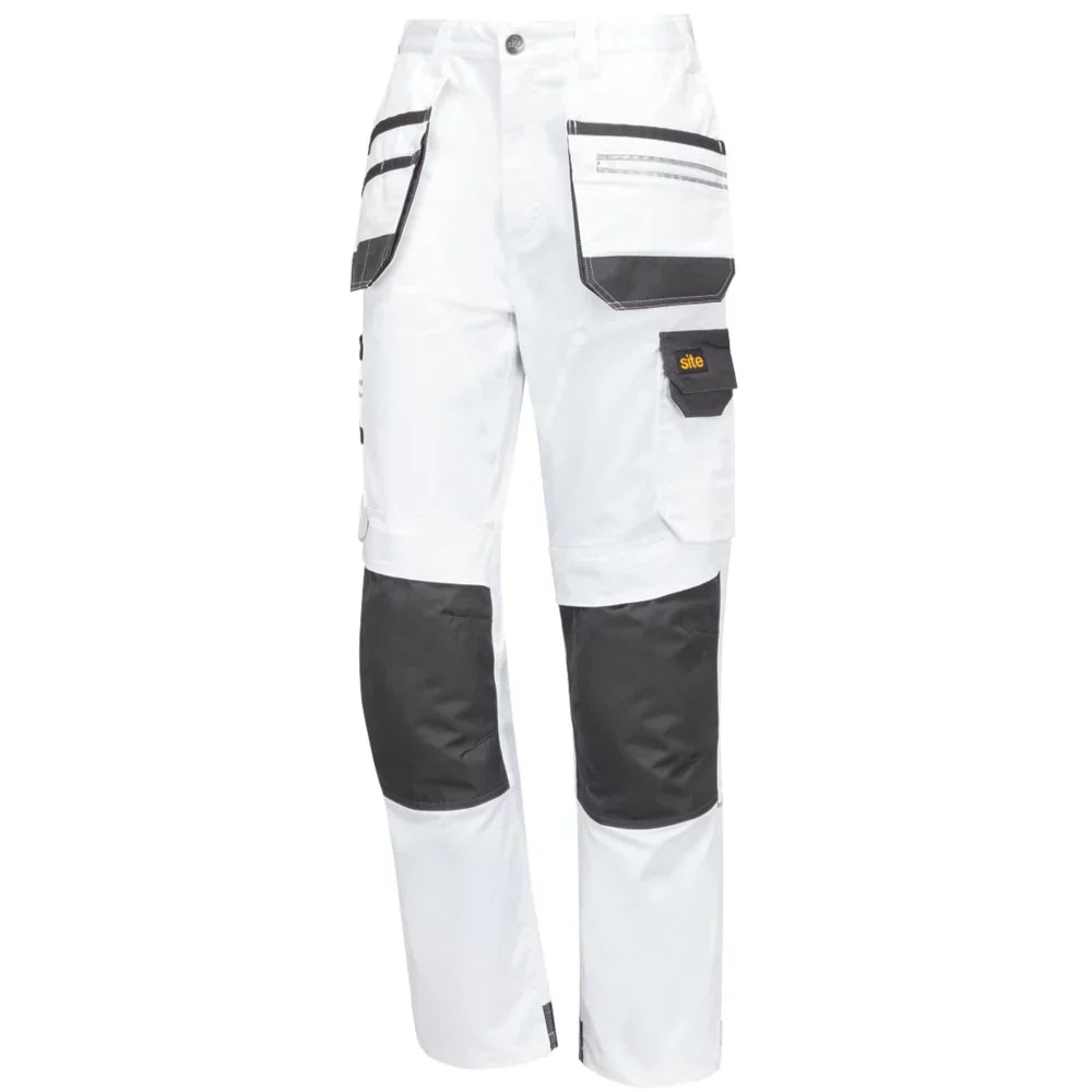 SITE KIRKSEY STRETCH HOLSTER TROUSERS WHITE / GREY 34" W 32" L - MonkeyTools