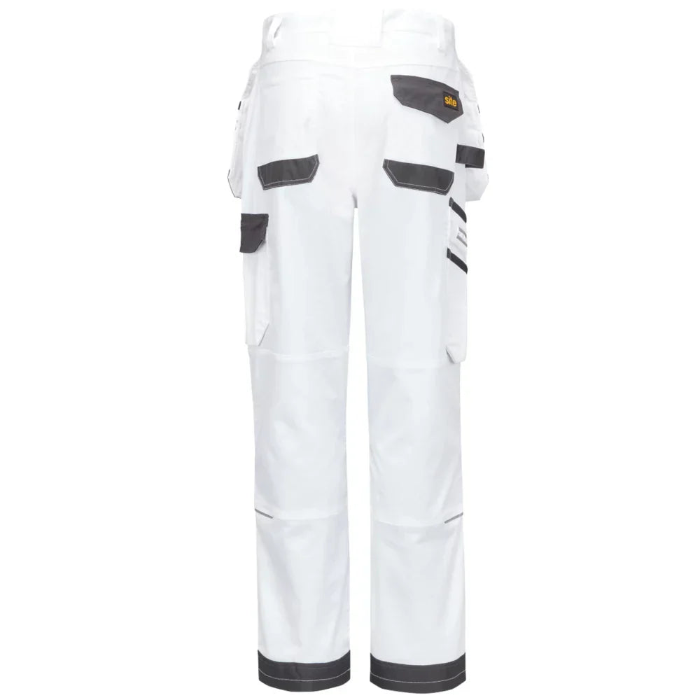 SITE KIRKSEY STRETCH HOLSTER TROUSERS WHITE / GREY 34" W 32" L - MonkeyTools