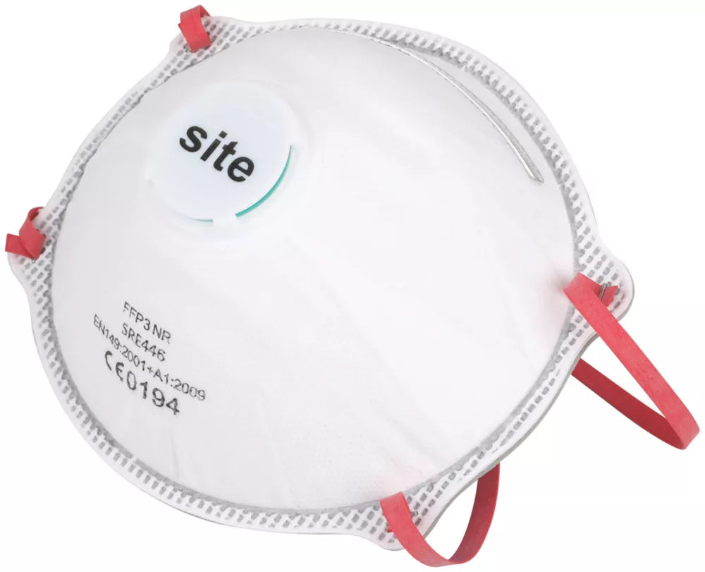 SITE MOULDED VALVED MASK P3 5 PACK - MonkeyTools