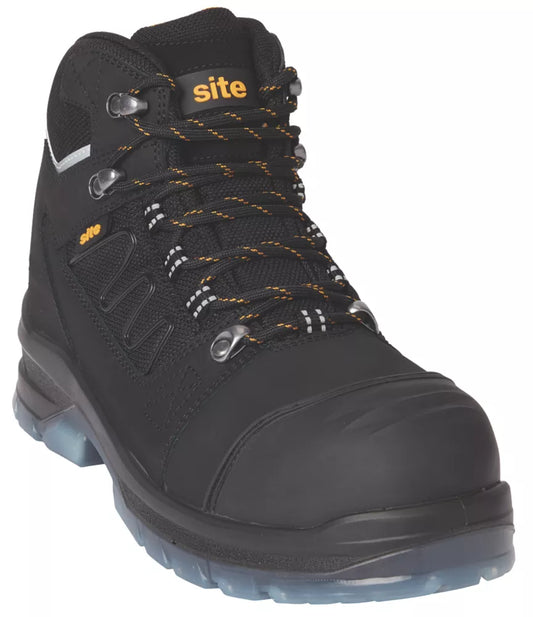 SITE NATRON SAFETY BOOTS BLACK SIZE 10 - MonkeyTools