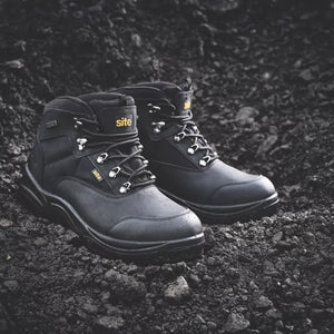 SITE ONYX SAFETY BOOTS BLACK SIZE 10 - MonkeyTools