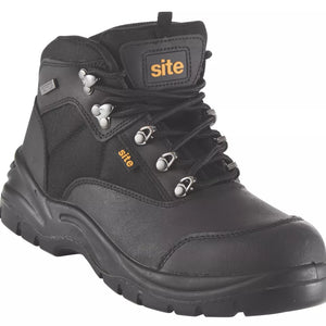 SITE ONYX SAFETY BOOTS BLACK SIZE 10 - MonkeyTools