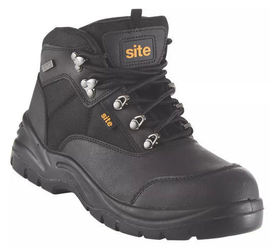 SITE ONYX SAFETY BOOTS BLACK SIZE 10 - MonkeyTools