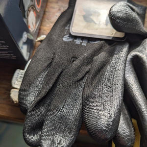 SITE PU PALM DIP GLOVES BLACK X LARGE - MonkeyTools