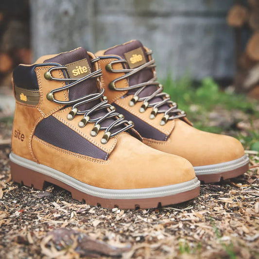 SITE QUARTZ SAFETY BOOTS HONEY SIZE 10 - MonkeyTools