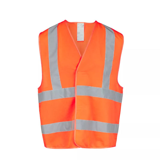 SITE RUSHTON HI-VIS WAISTCOAT ORANGE LARGE / X LARGE 50" CHEST - MonkeyTools