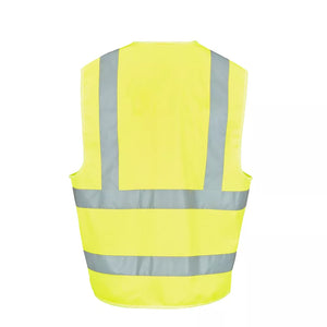 SITE RUSHTON HI-VIS WAISTCOAT YELLOW 2X LARGE / 3X LARGE 52