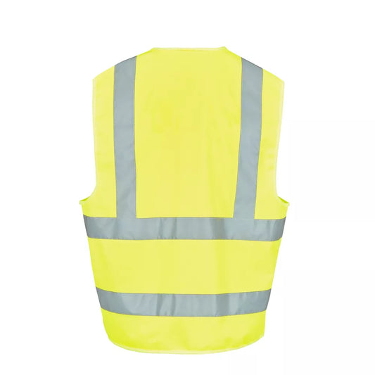 SITE RUSHTON HI-VIS WAISTCOAT YELLOW 2X LARGE / 3X LARGE 52" CHEST - MonkeyTools