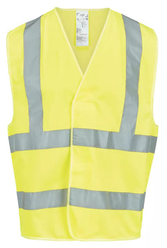 SITE RUSHTON HI-VIS WAISTCOAT YELLOW 2X LARGE / 3X LARGE 52" CHEST