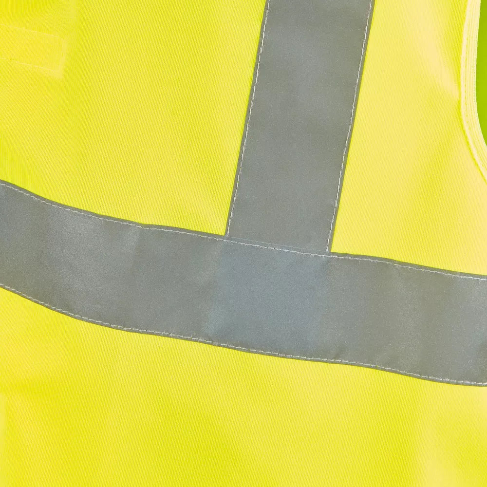 SITE RUSHTON HI-VIS WAISTCOAT YELLOW LARGE / X LARGE 50" CHEST - MonkeyTools