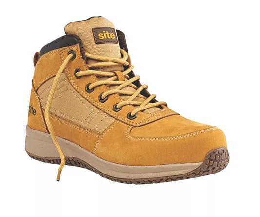 SITE SANDSTONE SAFETY TRAINER BOOTS WHEAT SIZE 11 - MonkeyTools