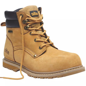 SITE SAVANNAH SAFETY BOOTS TAN SIZE 10 - MonkeyTools