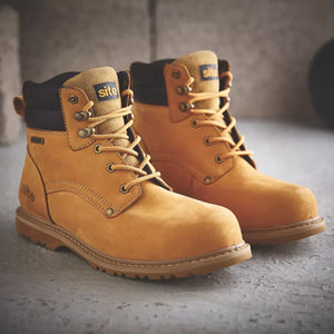 SITE SAVANNAH SAFETY BOOTS TAN SIZE 10 - MonkeyTools